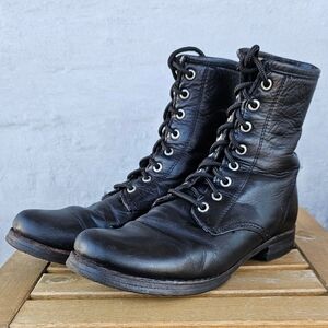 Frye Veronica Lace Up Combat Boots